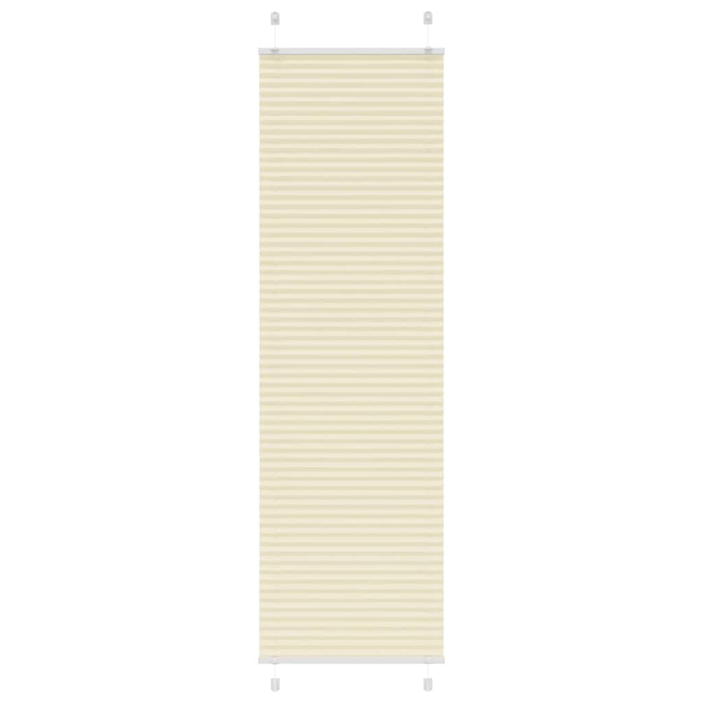 Plisirana zavjesa krem boje 55x200 cm Širina tkanine 54,4 cm Poliester