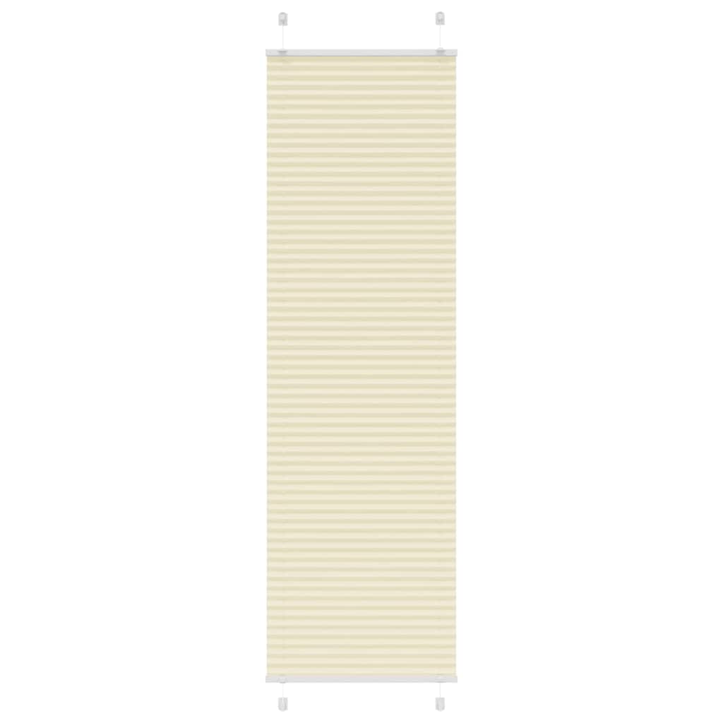 Plisirana zavjesa krem boje 65x200 cm Širina tkanine 64,4 cm Poliester