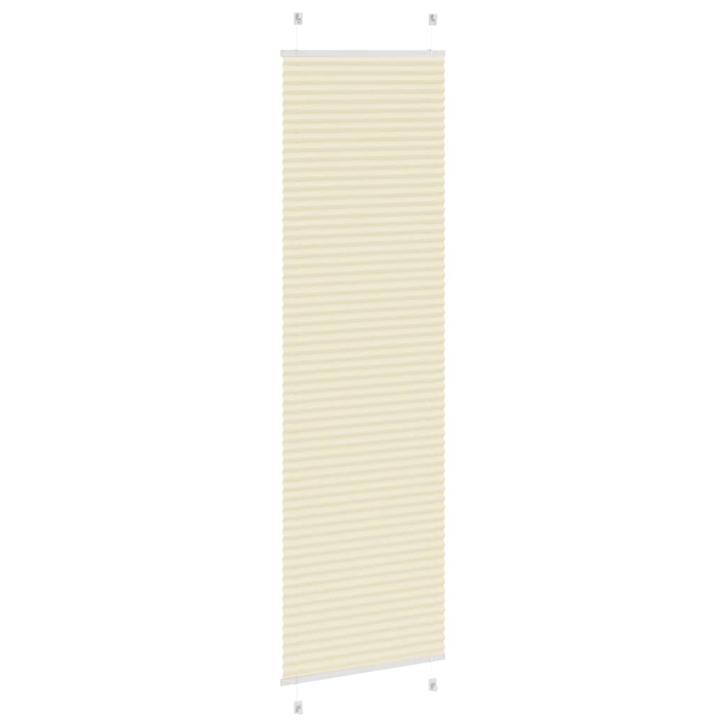 Plisirana zavjesa krem boje 65x200 cm Širina tkanine 64,4 cm Poliester