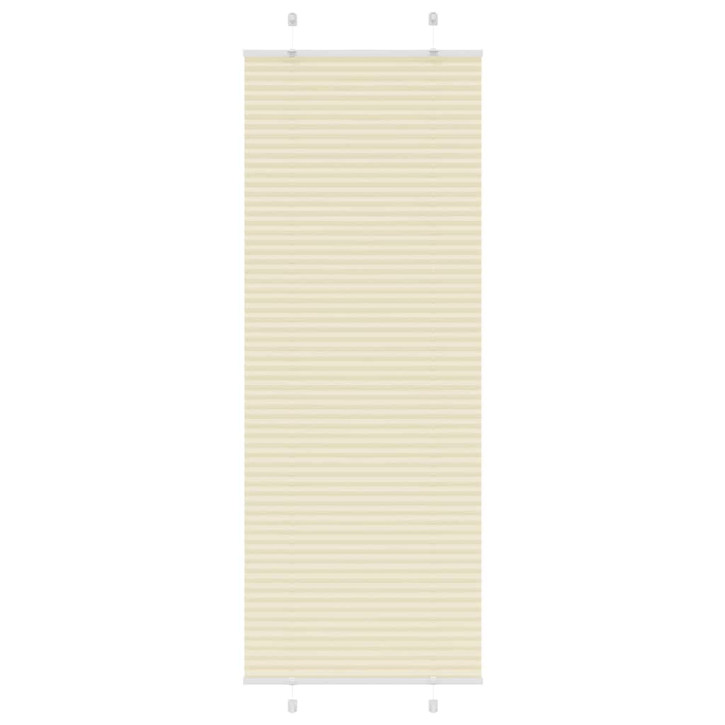 Plisirana zavjesa krem boje 75x200 cm Širina tkanine 74,4 cm Poliester