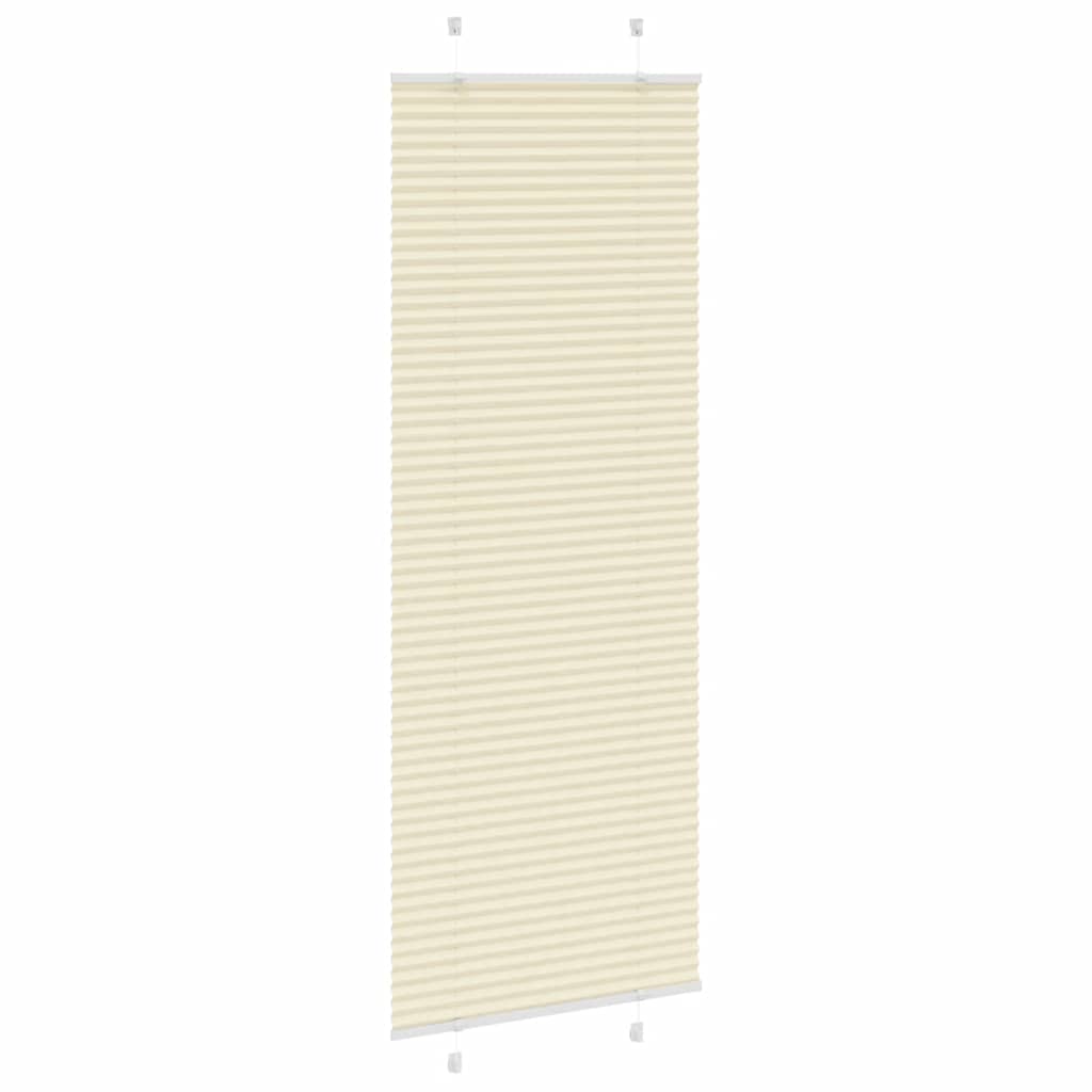 Plisirana zavjesa krem boje 75x200 cm Širina tkanine 74,4 cm Poliester