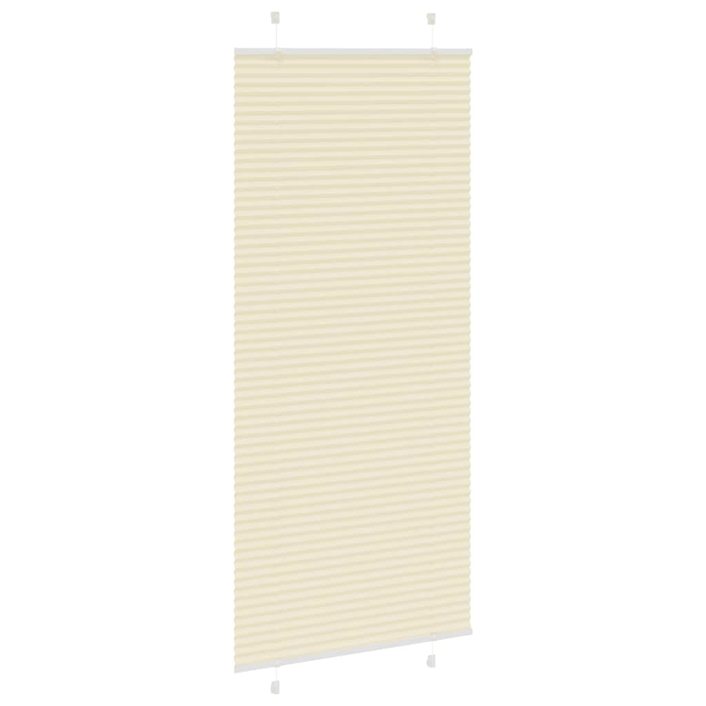 Plisirana zavjesa krem boje 90x200 cm Širina tkanine 89,4 cm Poliester
