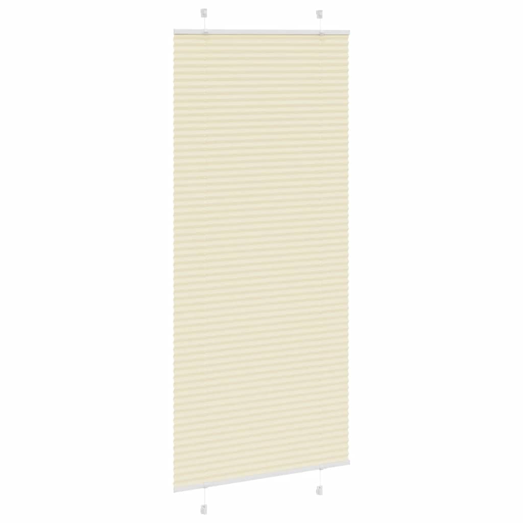 Plisirana zavjesa krem boje 95x200 cm Širina tkanine 94,4 cm Poliester
