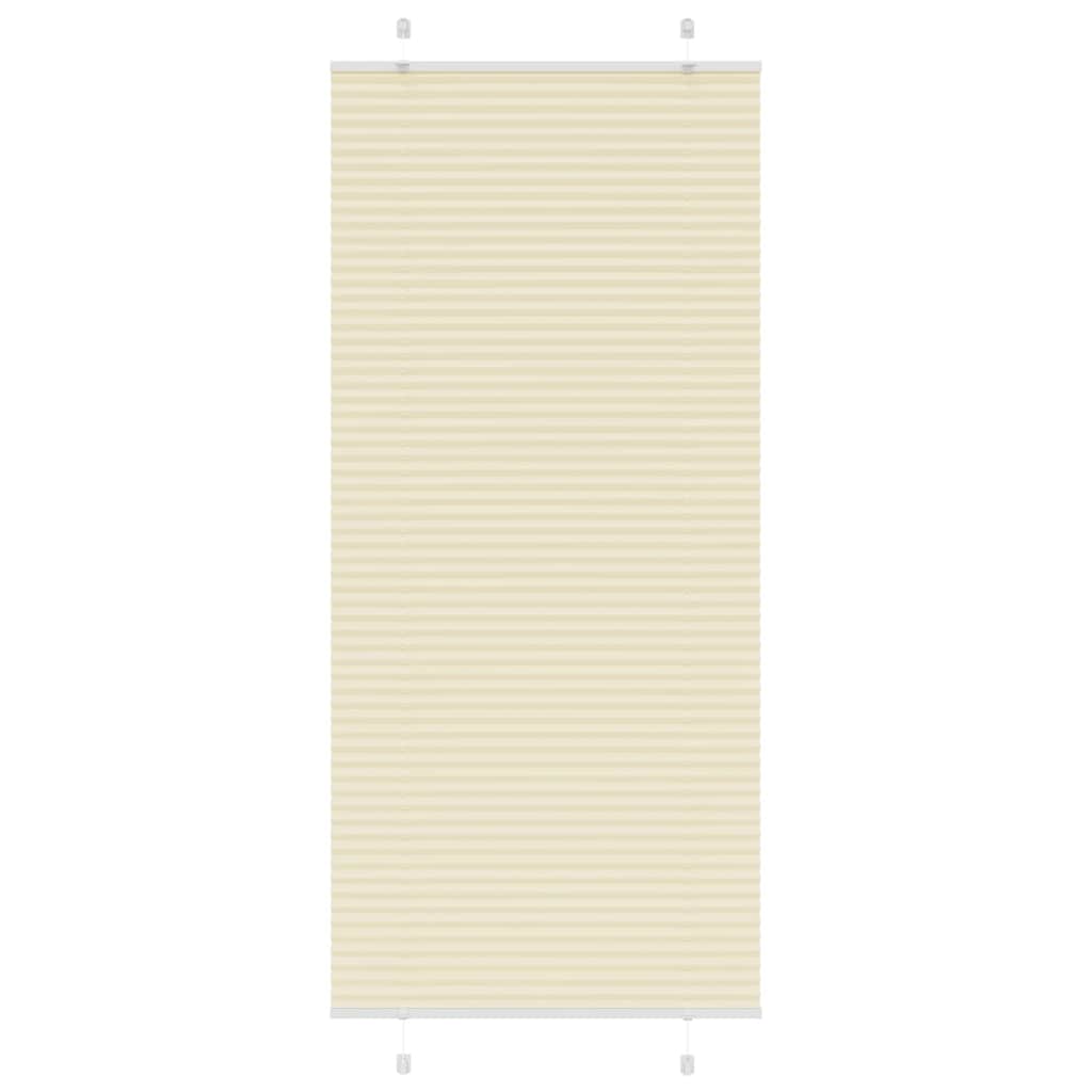 Plisirana zavjesa krem boje 100x200 cm Širina tkanine 99,4 cm Poliester