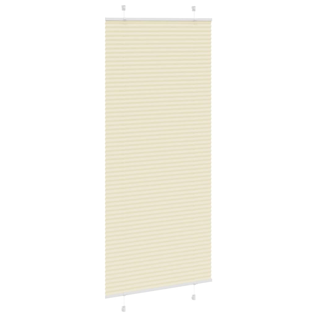 Plisirana zavjesa krem boje 100x200 cm Širina tkanine 99,4 cm Poliester