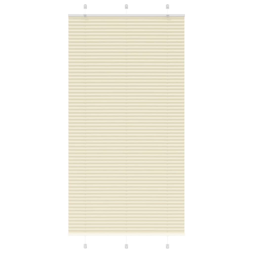 Plisirana zavjesa krem boje 105x200 cm Širina tkanine 104,4 cm Poliester