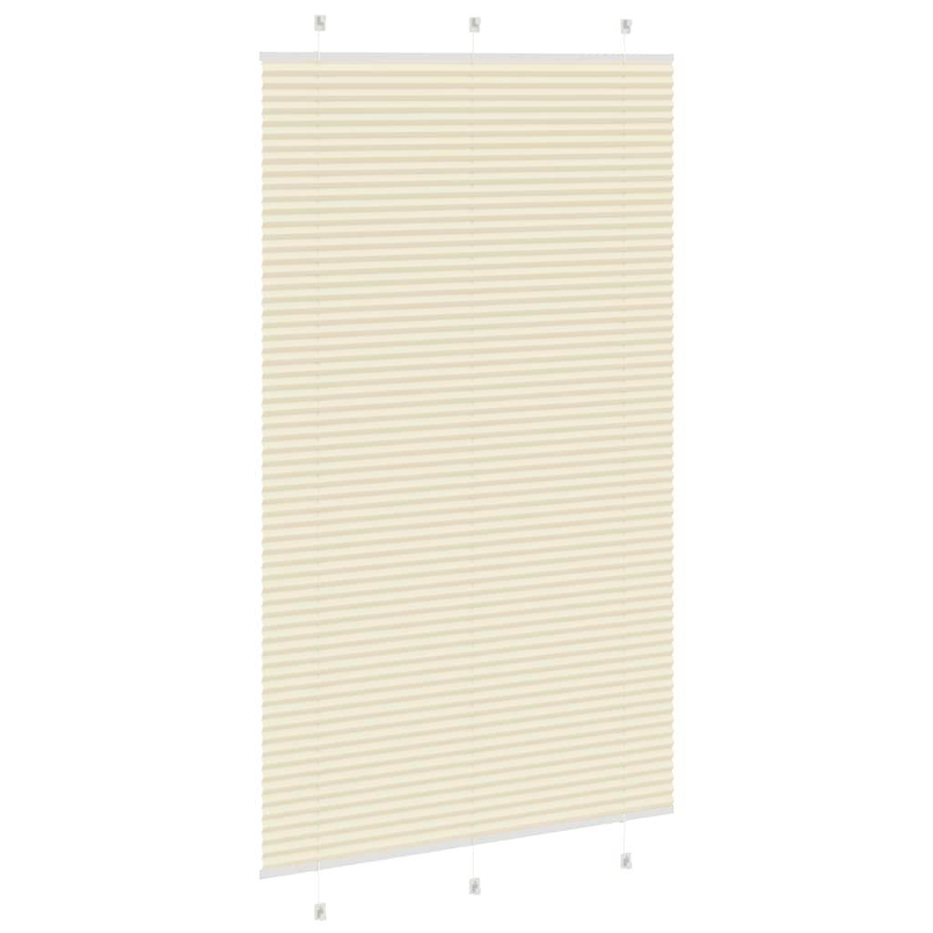 Plisirana zavjesa krem boje 120x200 cm Širina tkanine 119,4 cm Poliester