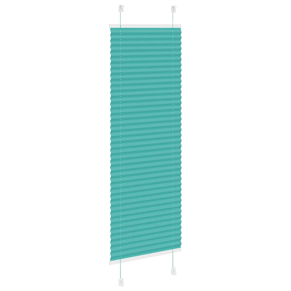 Plisirana zavjesa petrolej zelena 45x100 cm Širina tkanine 44,4 cm Poliester