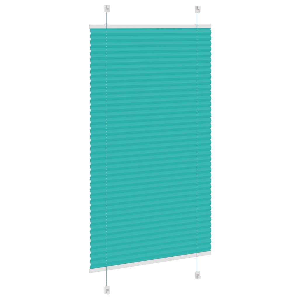 Plisirana zavjesa Petrolej zelena 80x100 cm Širina tkanine 79,4 cm Poliester