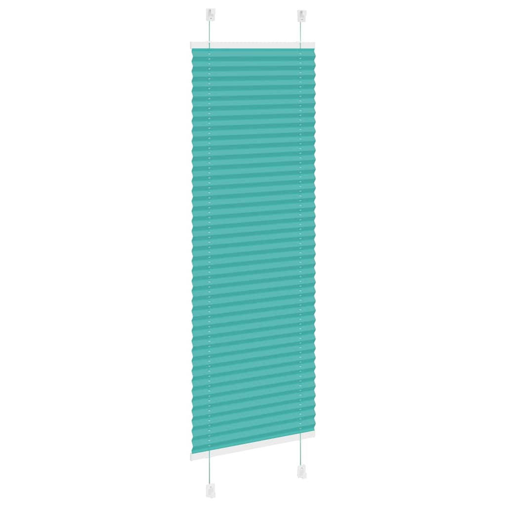 Plisirana zavjesa petrolej zelena 45x150 cm Širina tkanine 44,4 cm Poliester