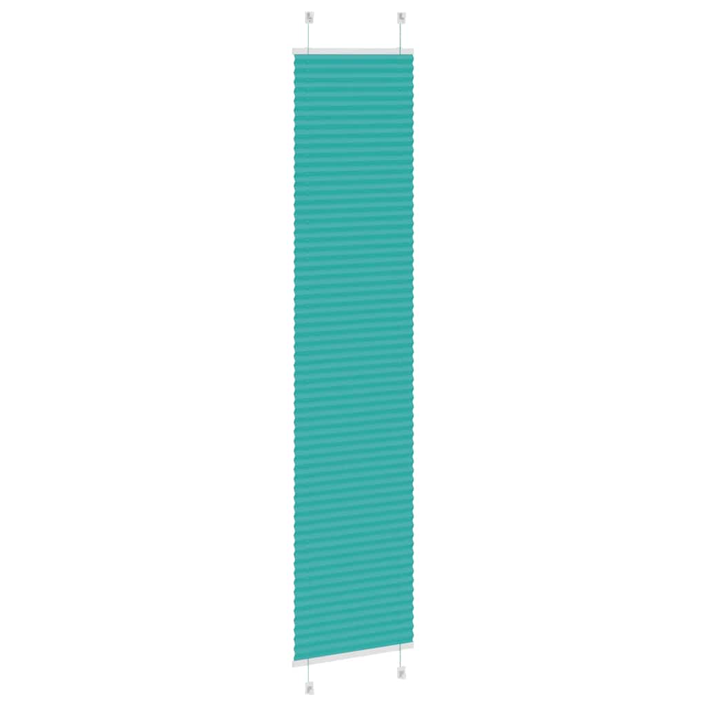 Plisirana zavjesa petrolej zelena 45x200 cm Širina tkanine 44,4 cm Poliester