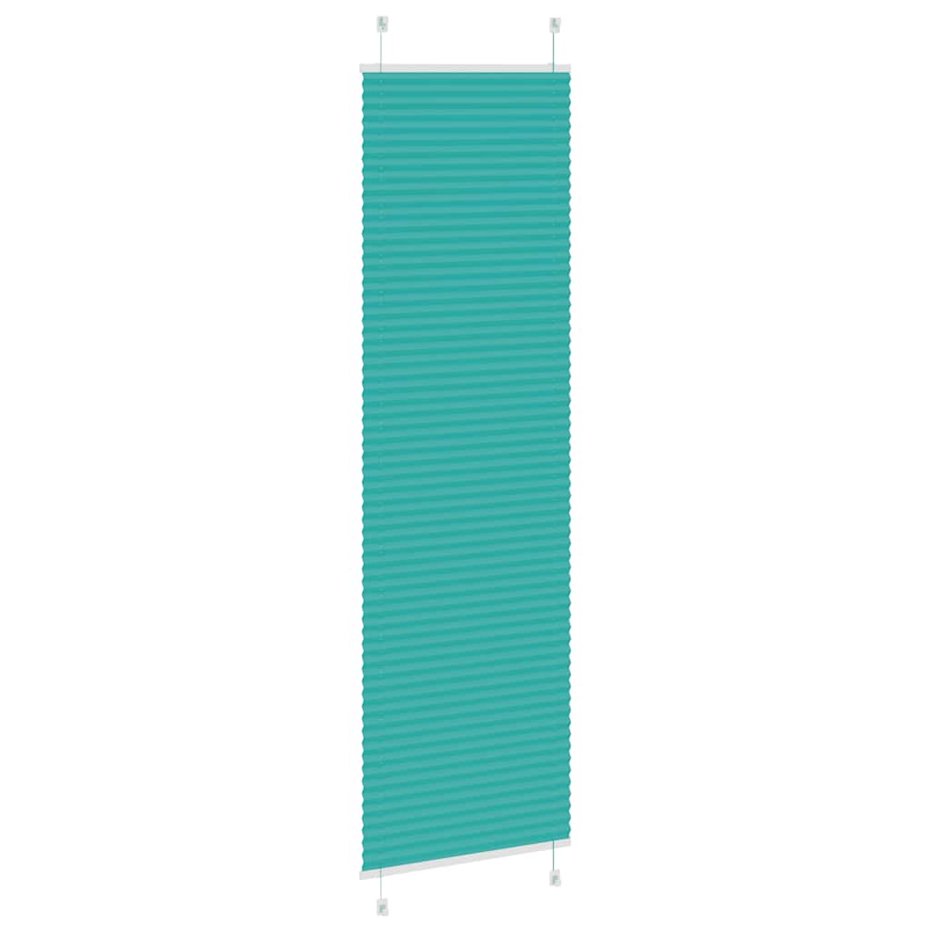 Plisirana zavjesa petrolej zelena 60x200 cm Širina tkanine 59,4 cm Poliester