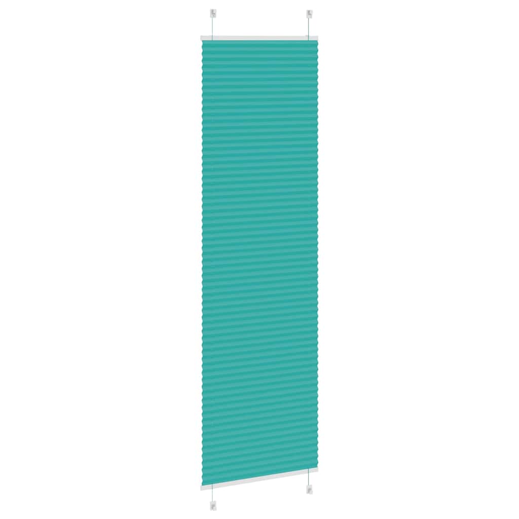 Plisirana zavjesa petrolej zelena 65x200 cm Širina tkanine 64,4 cm Poliester