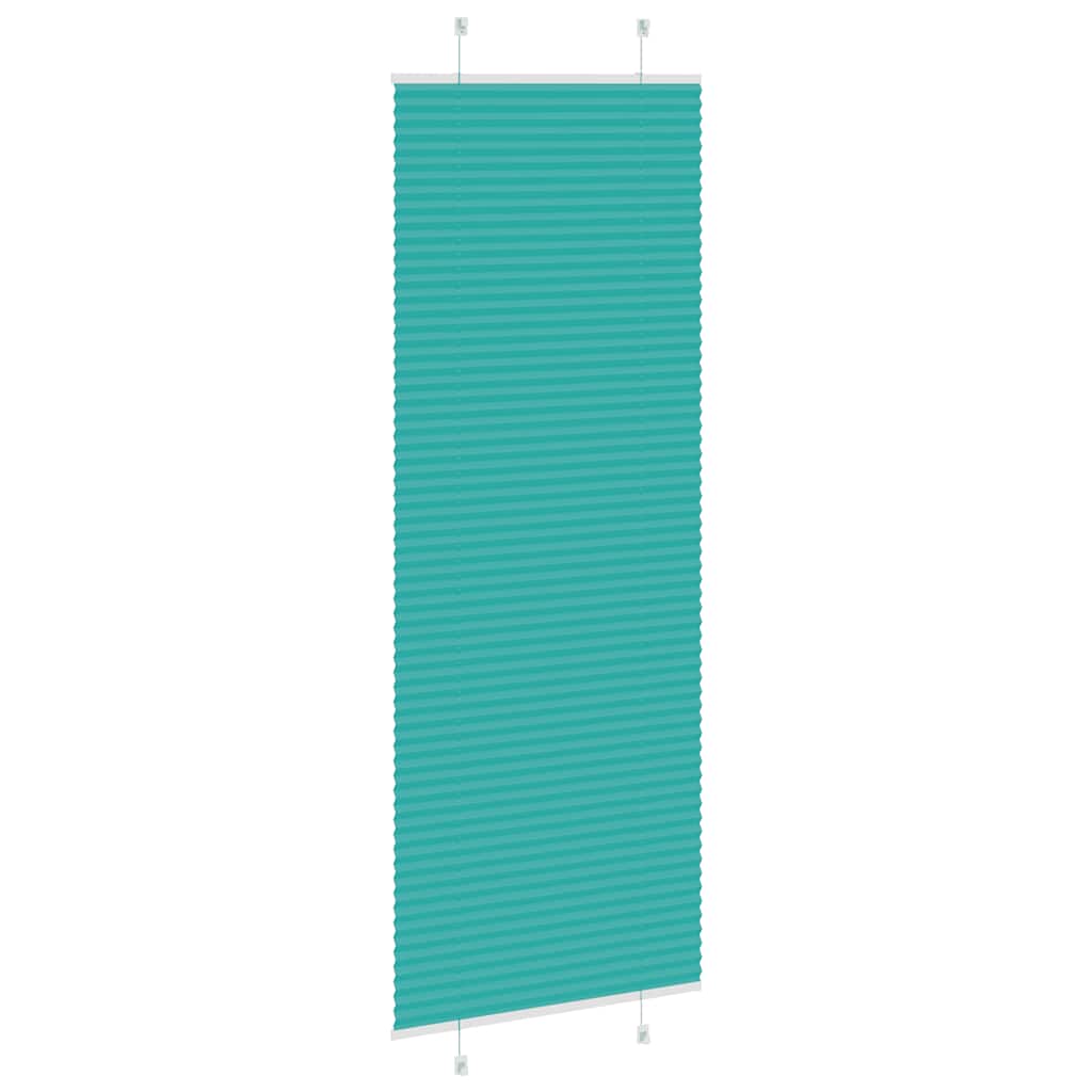 Plisirana zavjesa petrolej zelena 75x200 cm Širina tkanine 74,4 cm Poliester