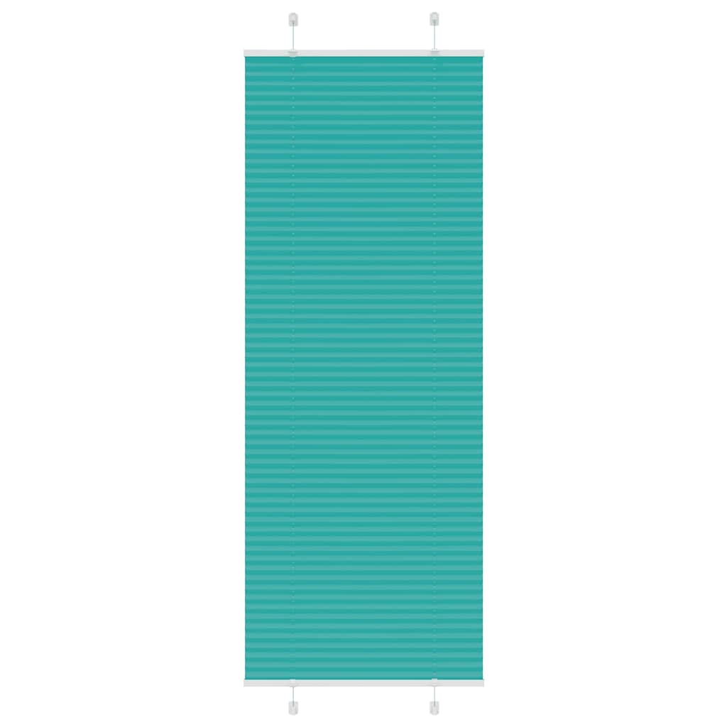 Plisirana zavjesa Petrolej zelena 80x200 cm Širina tkanine 79,4 cm Poliester