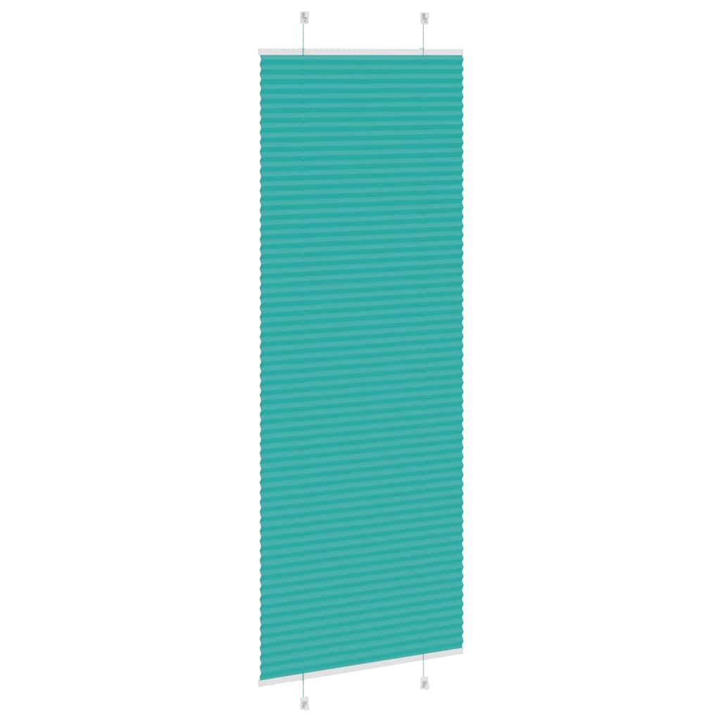 Plisirana zavjesa Petrolej zelena 80x200 cm Širina tkanine 79,4 cm Poliester