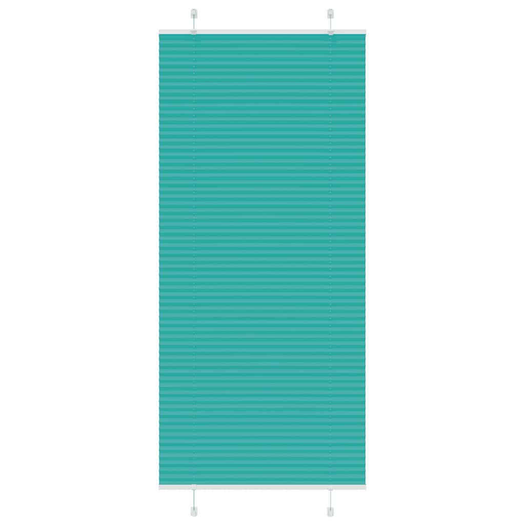 Plisirana zavjesa petrolej zelena 85x200 cm Širina tkanine 84,4 cm Poliester
