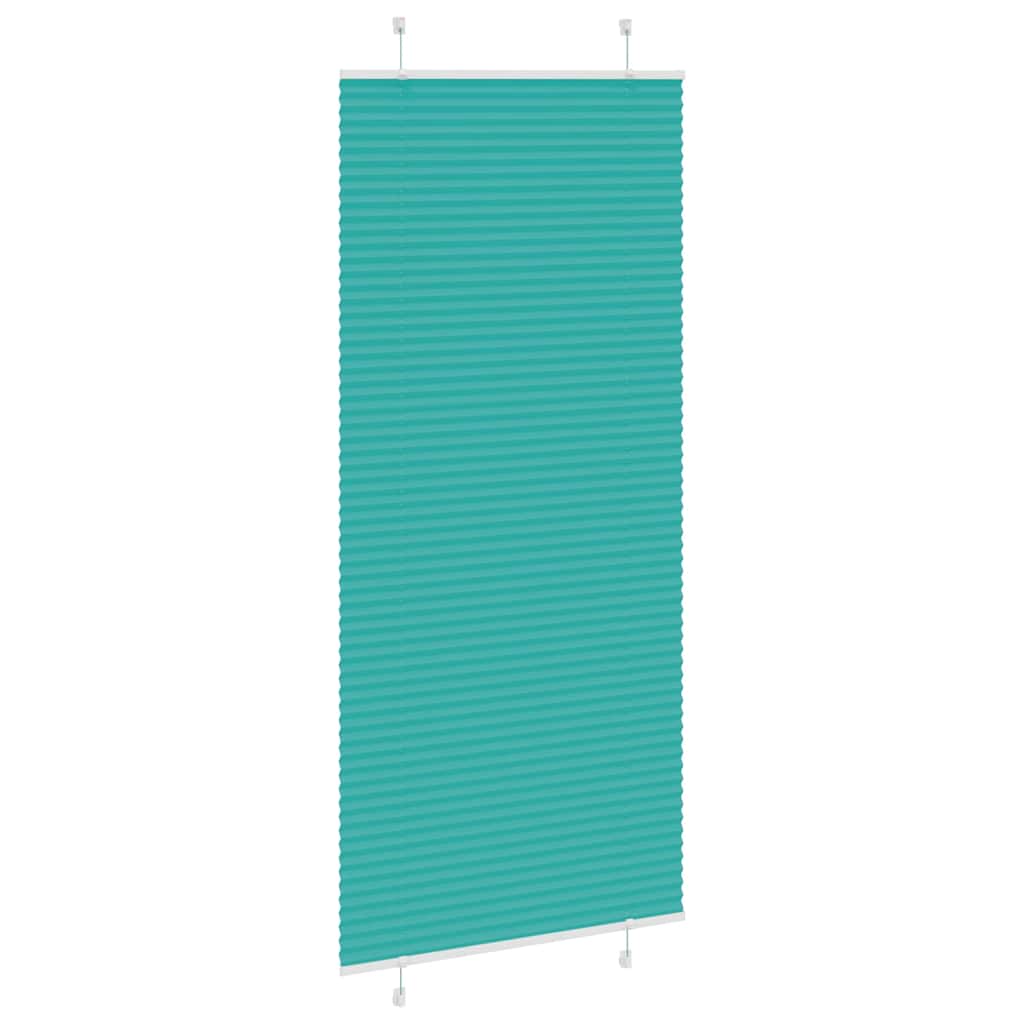 Plisirana zavjesa petrolej zelena 85x200 cm Širina tkanine 84,4 cm Poliester