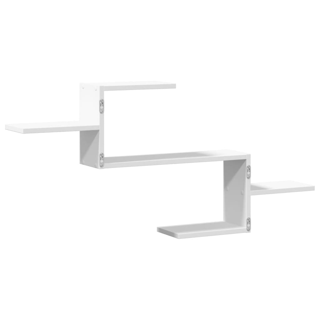 Zidna polica bijela 104x15x49 cm od konstruiranog drva