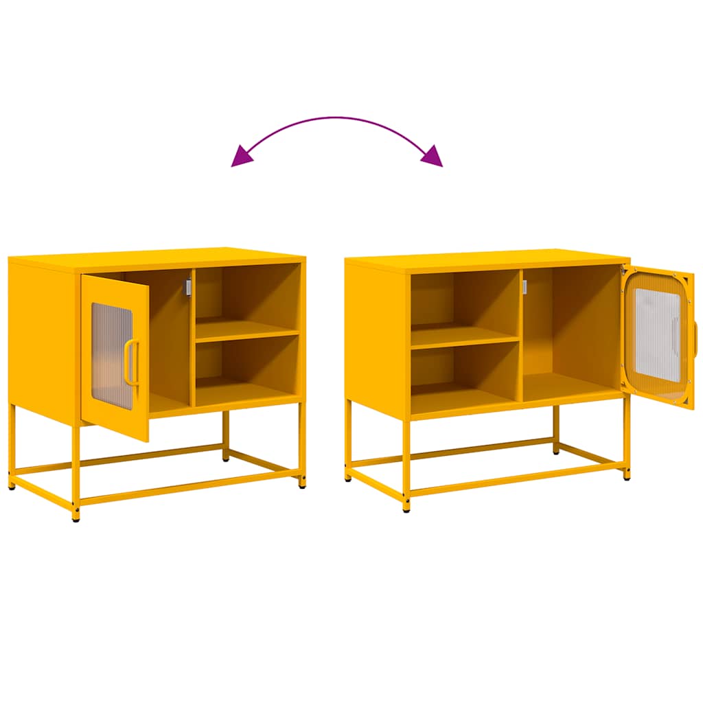 TV ormarić boja senfa 68x39x60,5 cm čelični