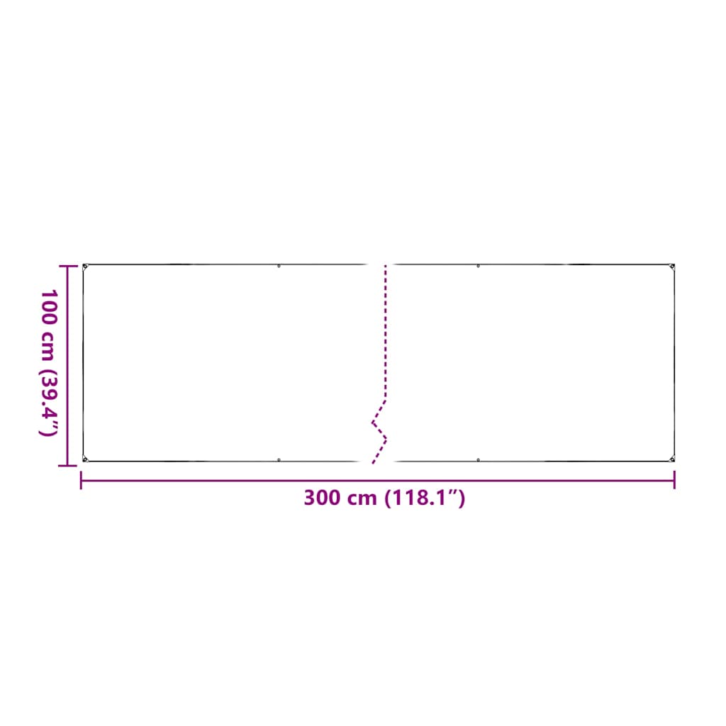 Prozirna cerada s ušicama 1x3 m PVC