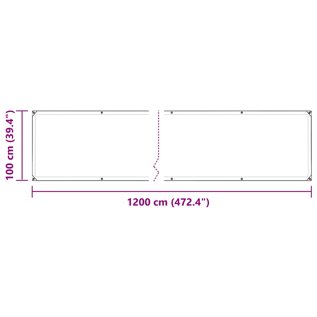 Prozirna cerada s ušicama 1x12 m PVC