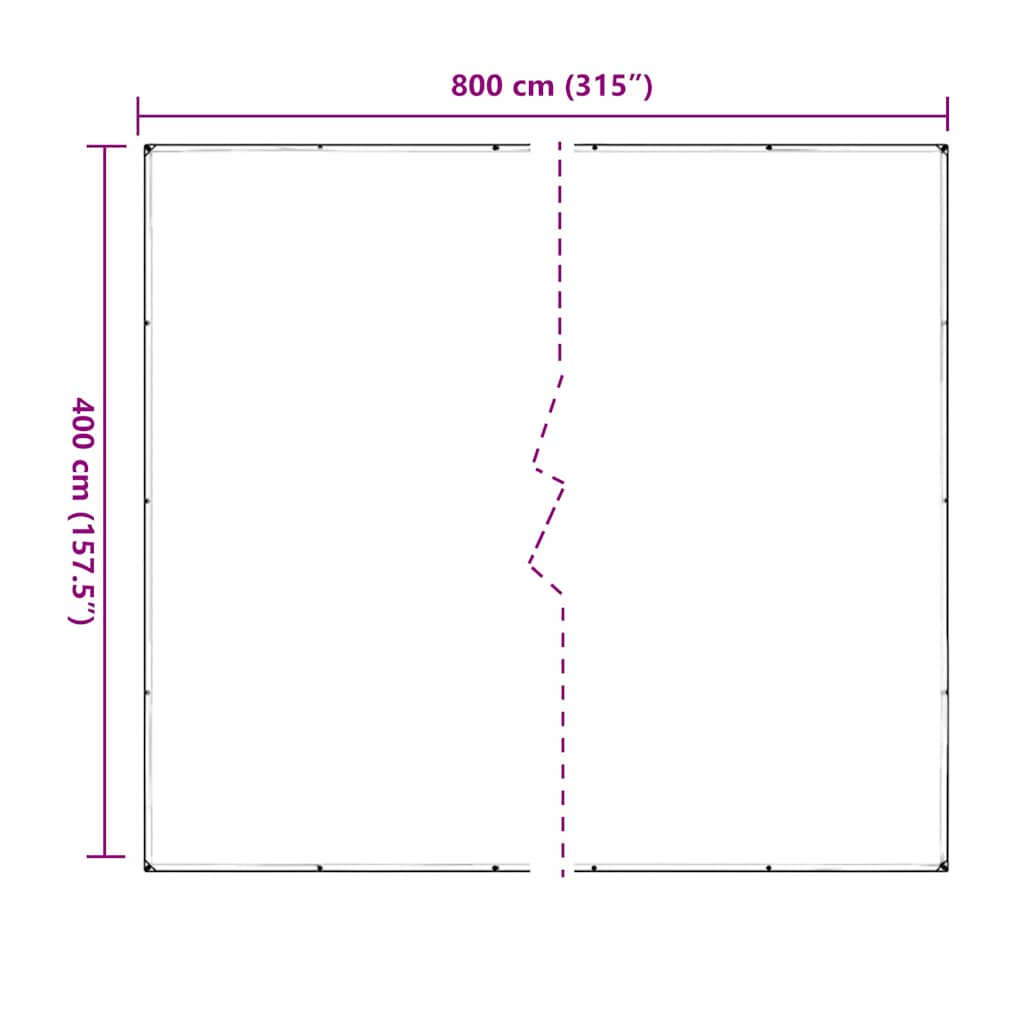 Prozirna cerada s ušicama 4x8 m PVC
