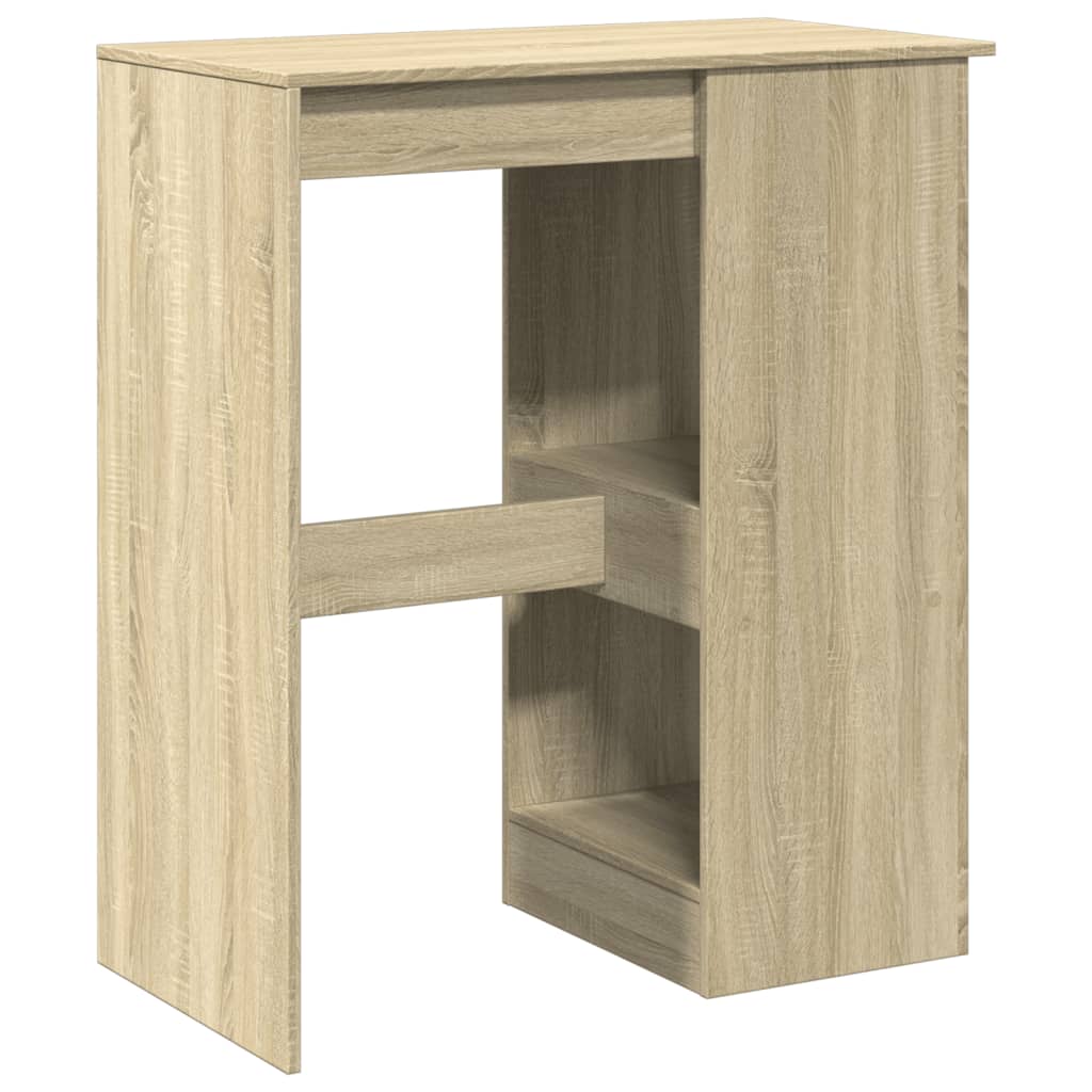 Barski stol s držačima boja hrasta 90x47,5x103,5 cm drveni Smeđa