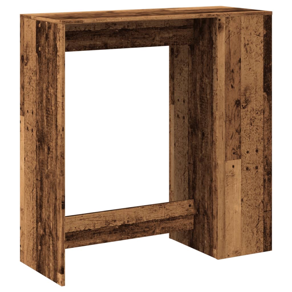 Barski stol s držačima boja drva 101 x 40 x 103,5 cm drveni
