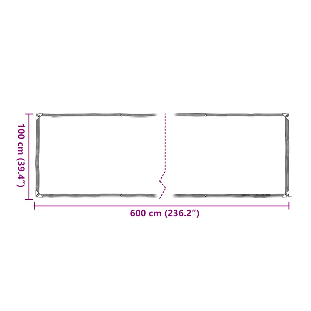 Pokrivač za biljke s rupicama 1x6 m polietilen