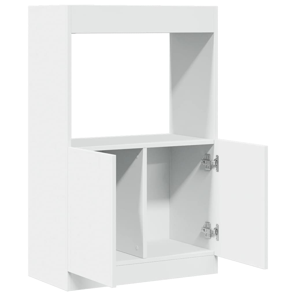 Visoka komoda bijela 63x33x100 cm od konstruiranog drva