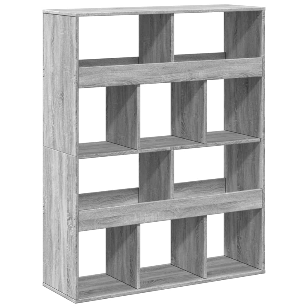 Sobna pregrada boja hrasta 100x33x125,5 cm konstruirano drvo Siva