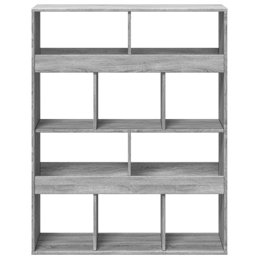 Sobna pregrada boja hrasta 100x33x125,5 cm konstruirano drvo Siva