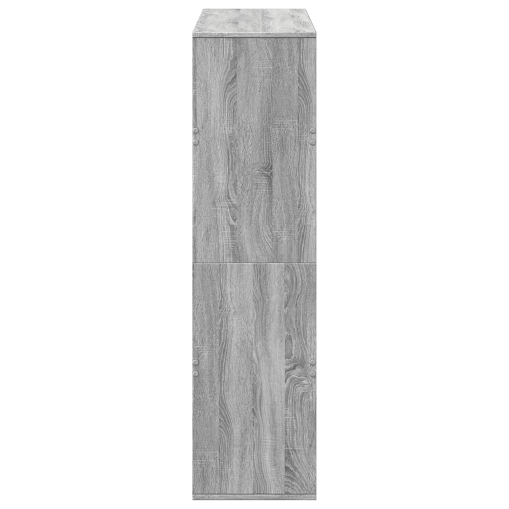 Sobna pregrada boja hrasta 100x33x125,5 cm konstruirano drvo Siva