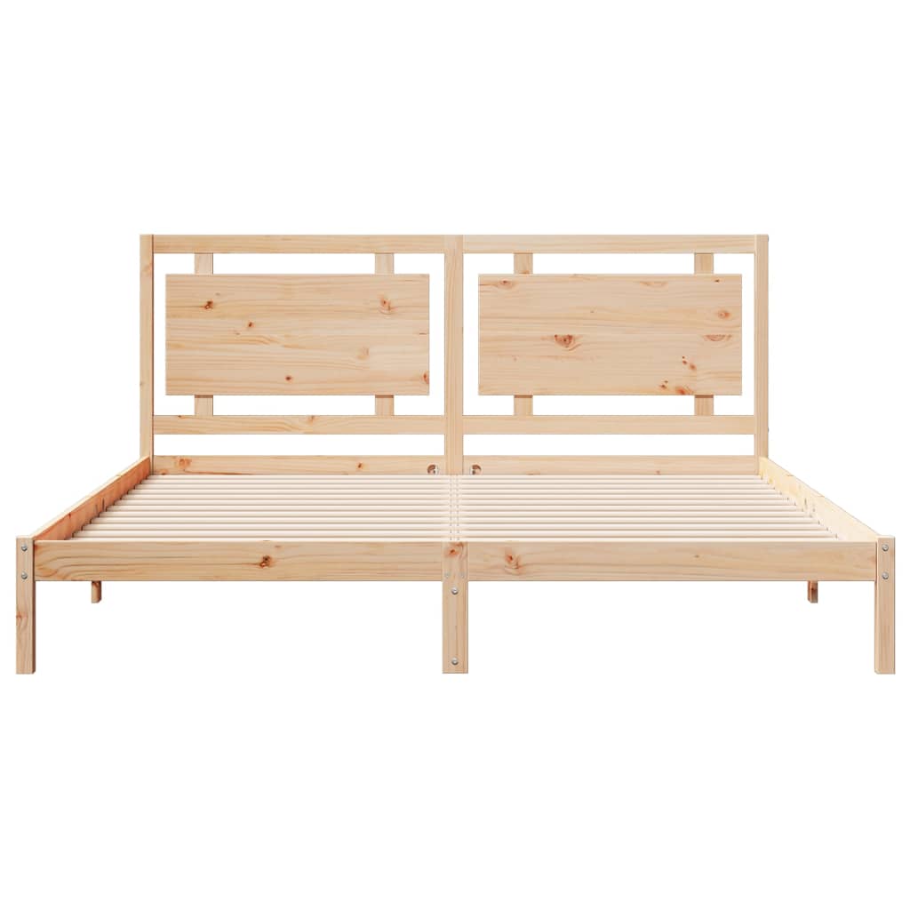 Dugi okvir kreveta bez madraca 180 x 210 cm masivno drvo
