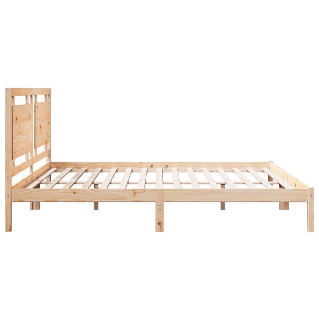 Dugi okvir kreveta bez madraca 180 x 210 cm masivno drvo