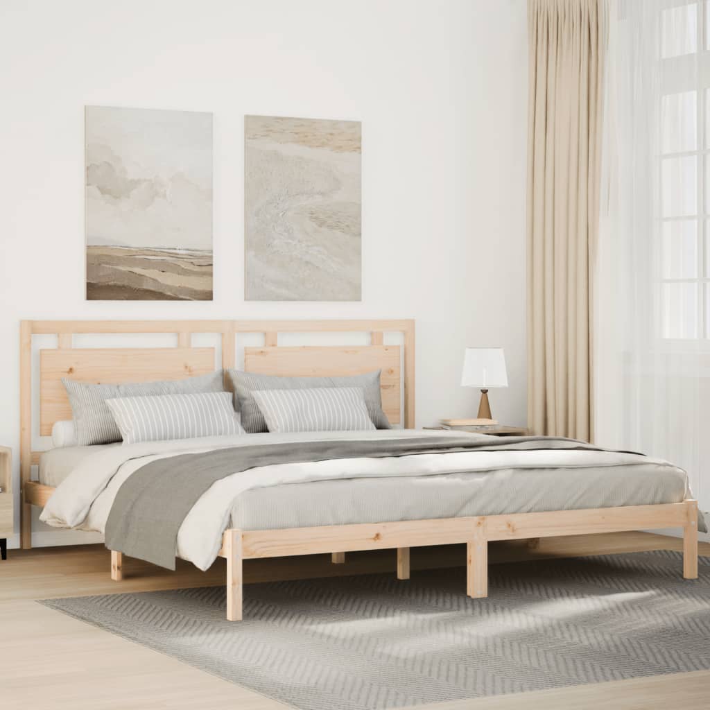 Dugi okvir kreveta bez madraca 180 x 210 cm masivno drvo