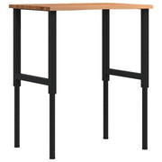 Radni stol svijetlosmeđi 80x60x(71,5-98) cm masivno drvo hrast
