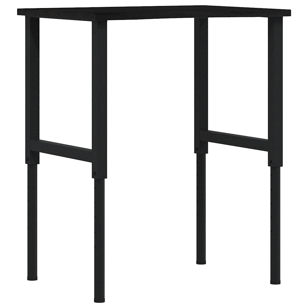 Radni stol tamnosmeđi 80x60x(71,5-98) cm masivno drvo hrast