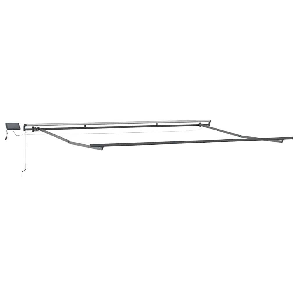 Tenda na ručno uvlačenje s LED smeđa 400 x 300 cm