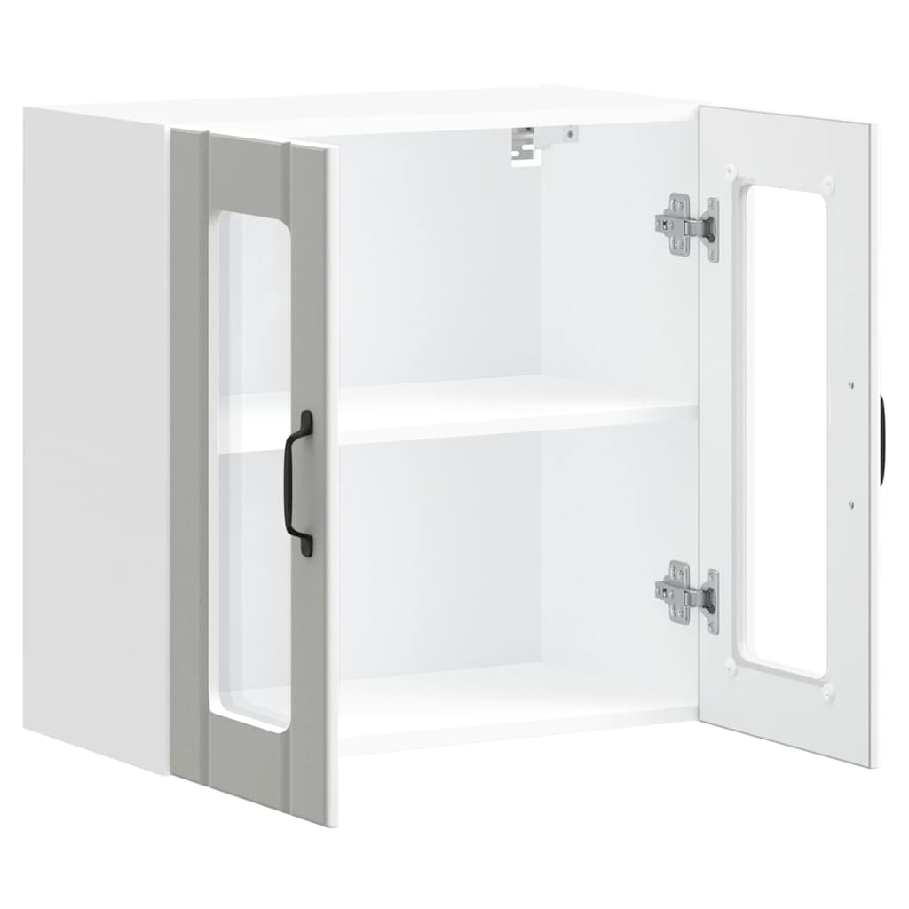 Kuhinjski zidni ormarić sa staklenim vratima Lucca bijeli
