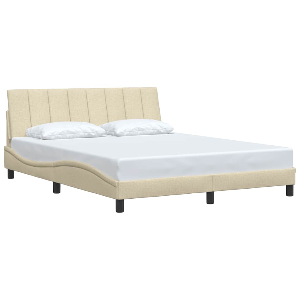 Okvir za krevet bez madraca Hanko krem 160x200 cm od tkanine