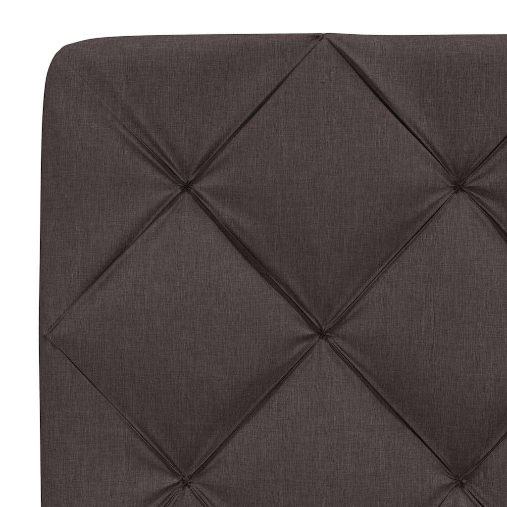 Okvir za krevet s LED rasvjetom bez madraca tamnosmeđi 80x200 cm tkanina