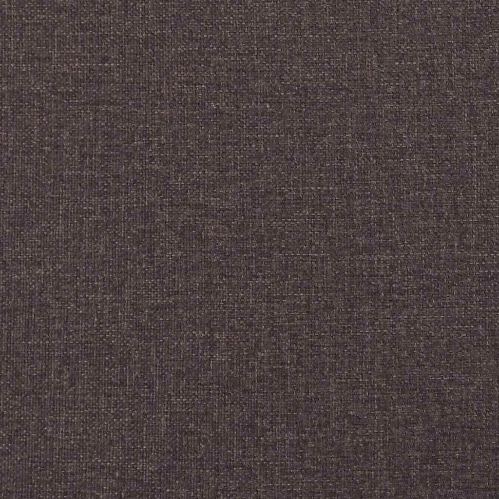 Okvir za krevet s LED rasvjetom bez madraca tamnosmeđi 140x190 cm tkanina