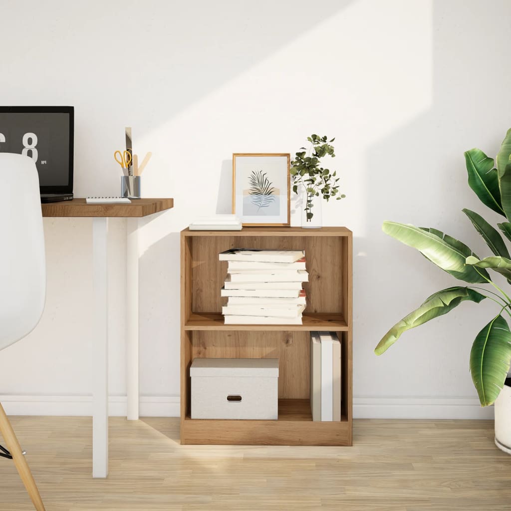 Regal za knjige boja hrasta 60 x 24 x 76 cm konstruirano drvo