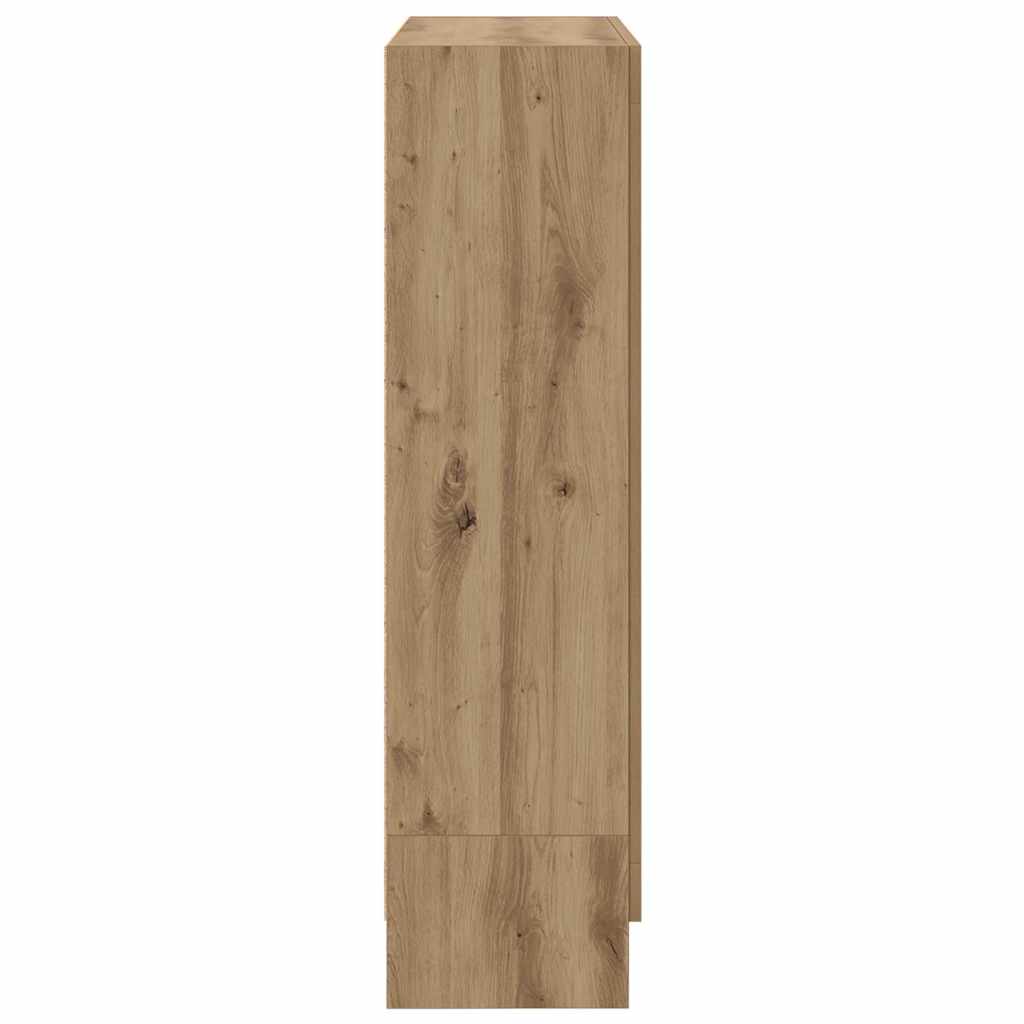 Ormarić za knjige boja hrasta artisana 82,5x30,5x115 cm drveni Smeđa