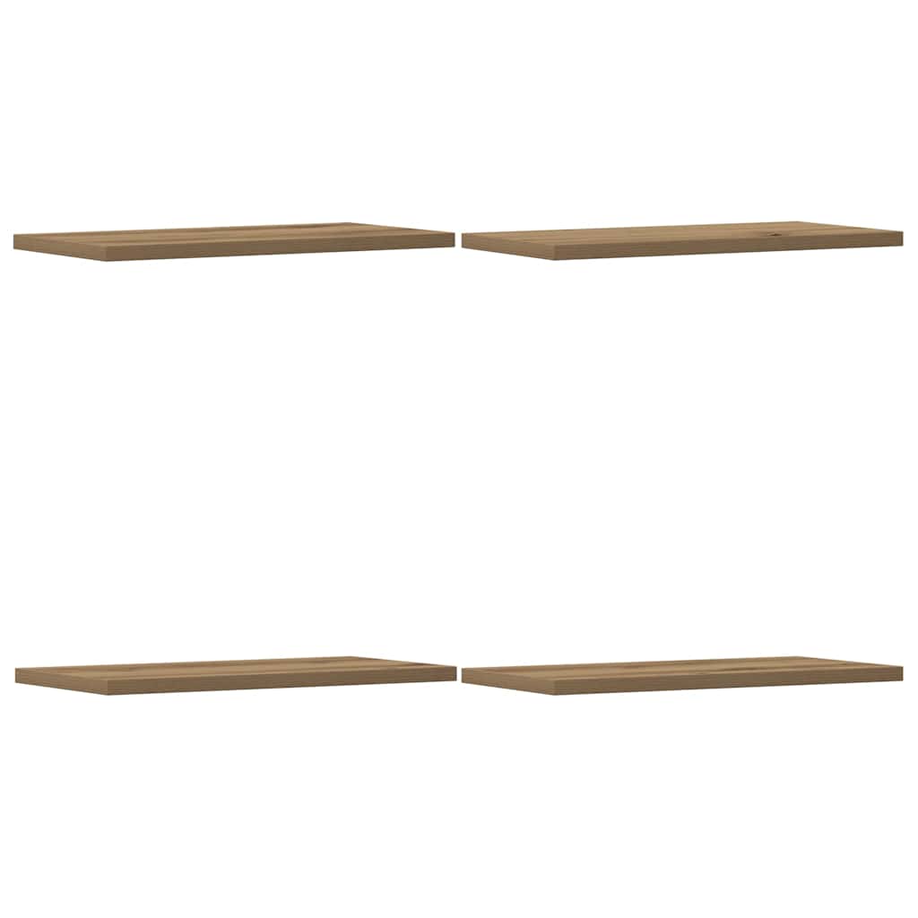 Zidne police 4 kom Artisan hrast 40x20x1,5 cm konstruirano drvo