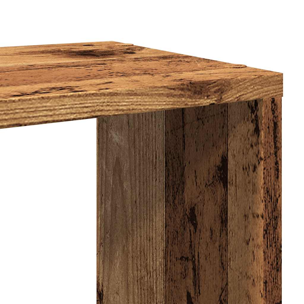 Ormarić za knjige/Sobna pregrada staro drvo 100x24x124,5 cm