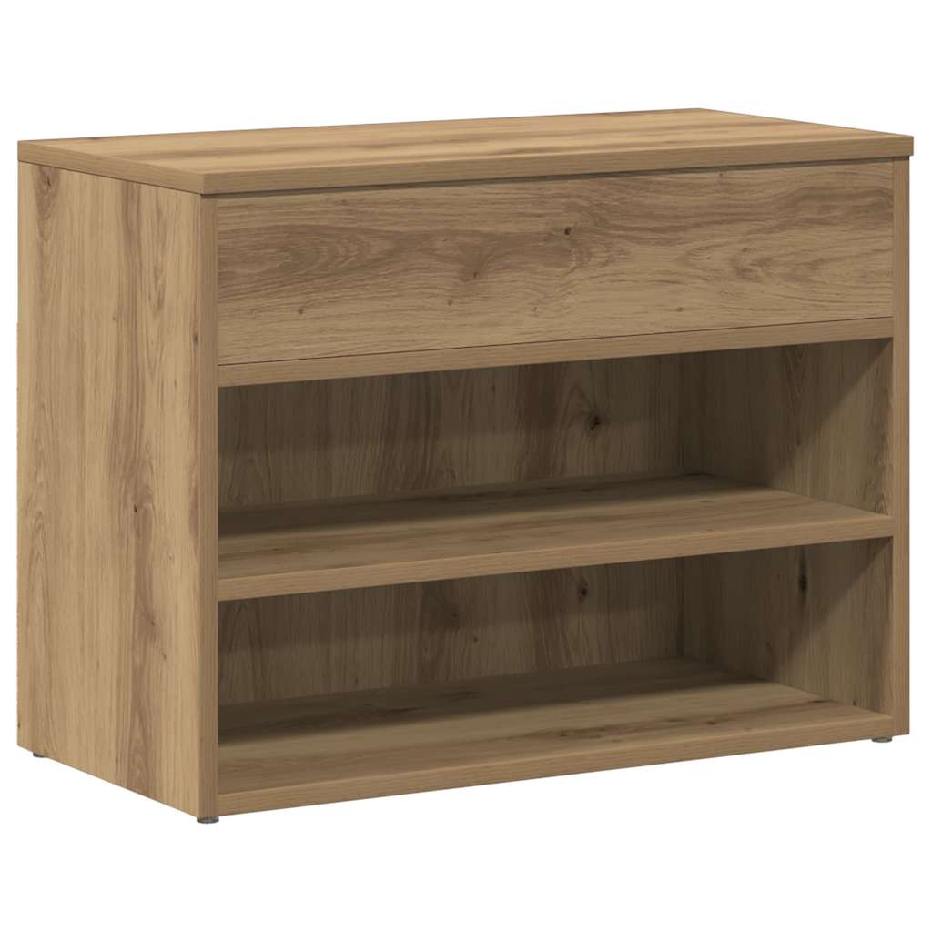 Klupa za cipele obrtnički hrast 60x30x45 cm izrađeno drvo