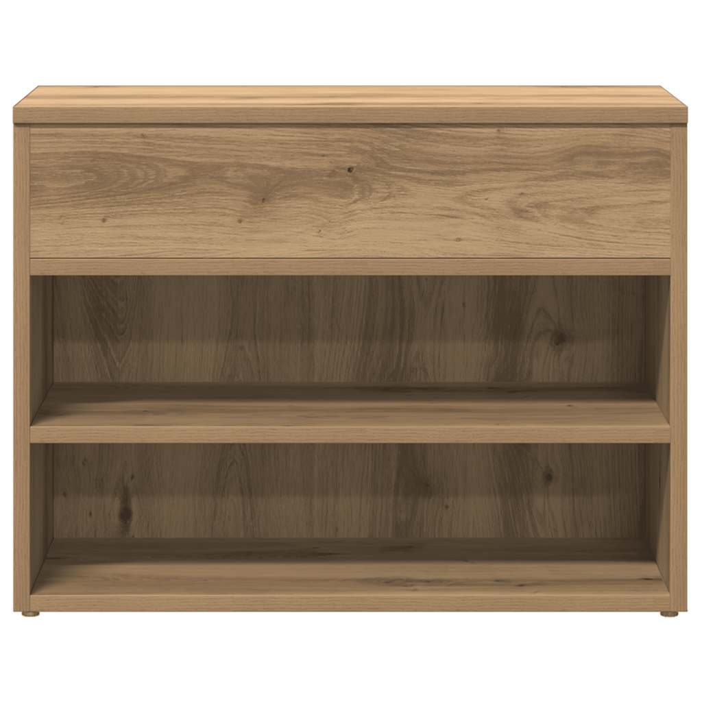 Klupa za cipele obrtnički hrast 60x30x45 cm izrađeno drvo